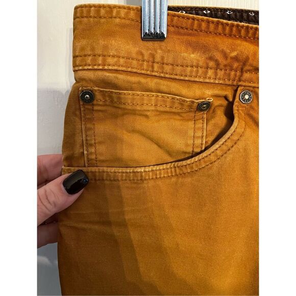 Prana Men’s Slim Fit Mustard Active Pant Twill sz 32X32 - Picture 5 of 10
